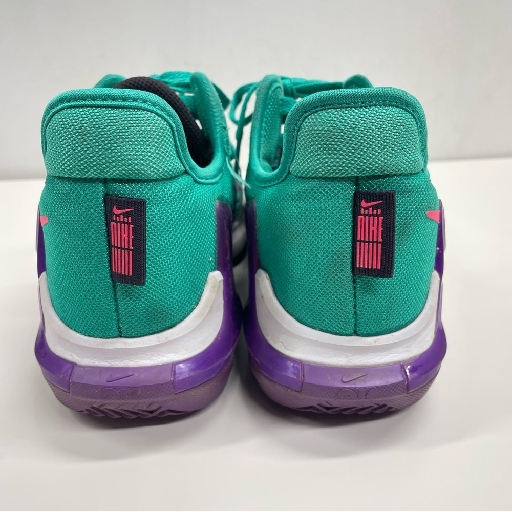 Nike LeBron James Witness VI 6 South Beach Emerald Green Pink Size 6 - Picture 4 of 11